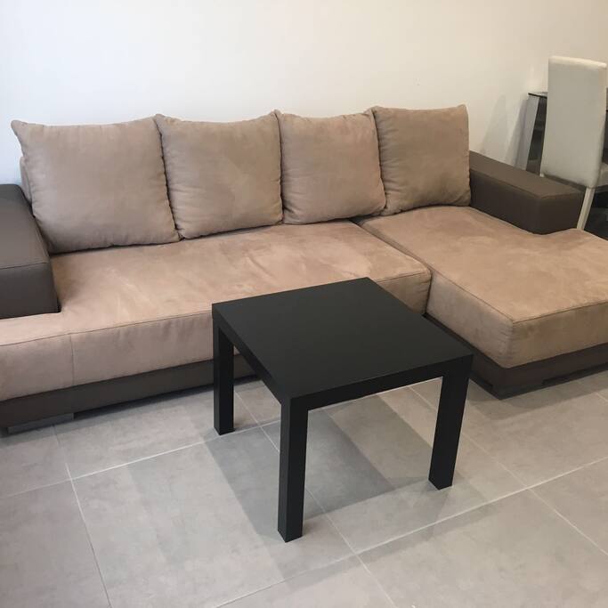 Sofa bed in living room