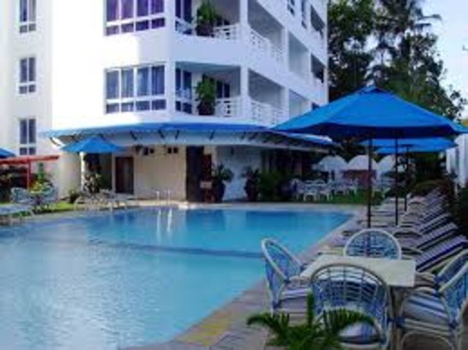 The poolside