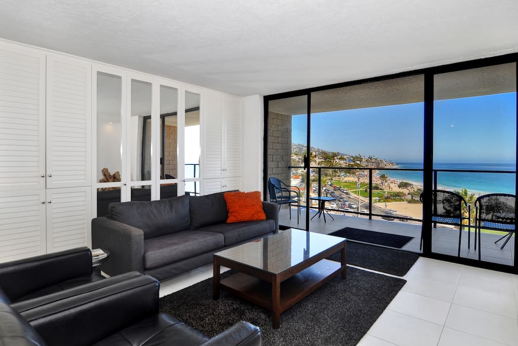 Spacious Living room with Balcony!