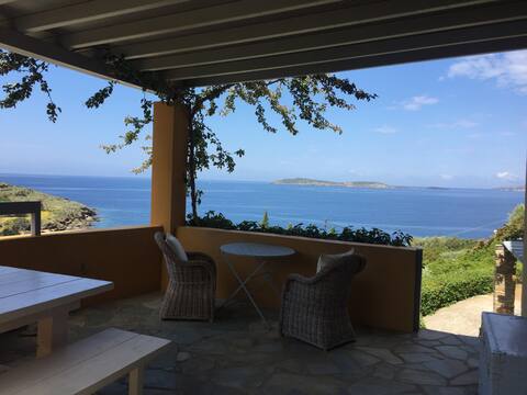 Andros Greek Villa by the sea