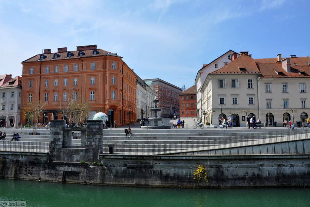 orange house on the left