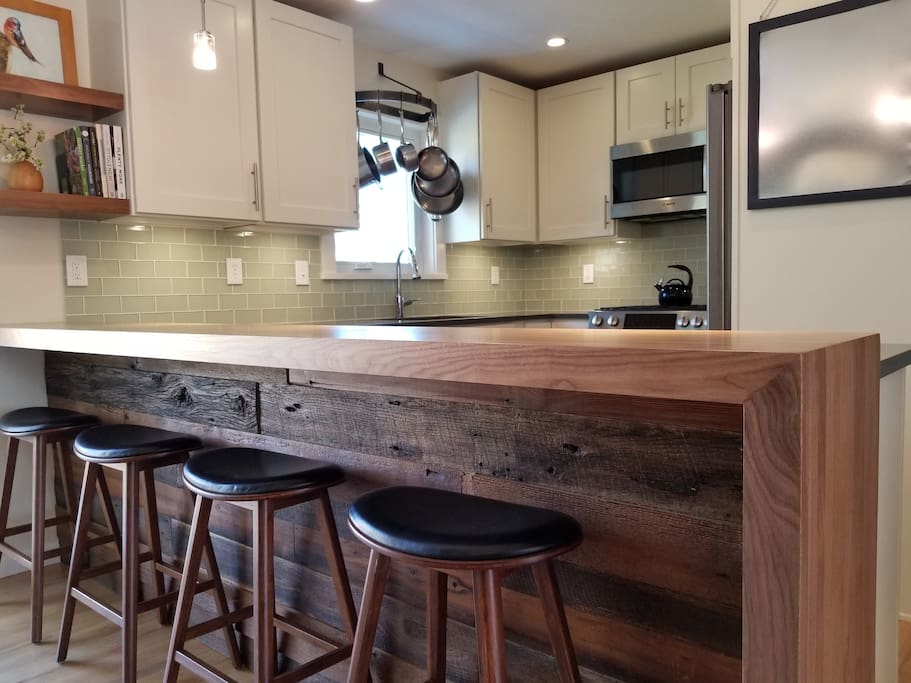 Kitchen and Walnut Bar