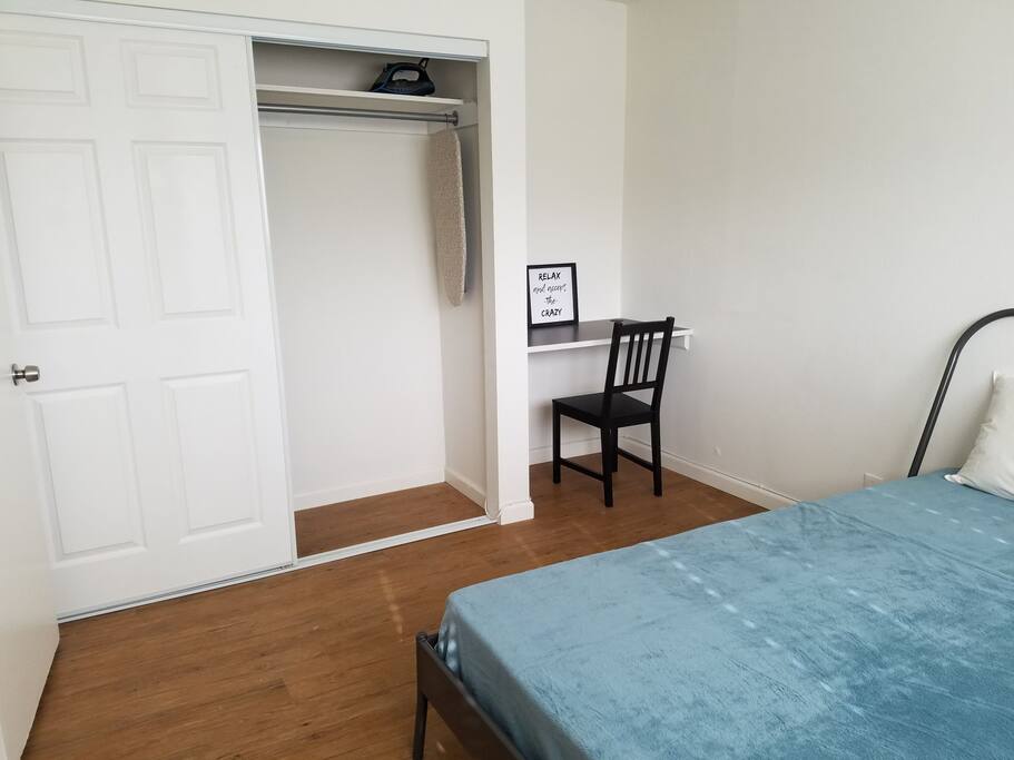 Closet with iron and board