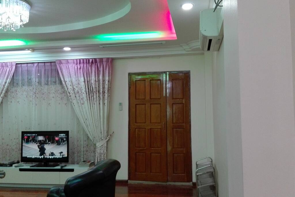 Common area with Television and couches