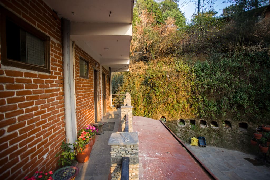 Interior area, balcony
