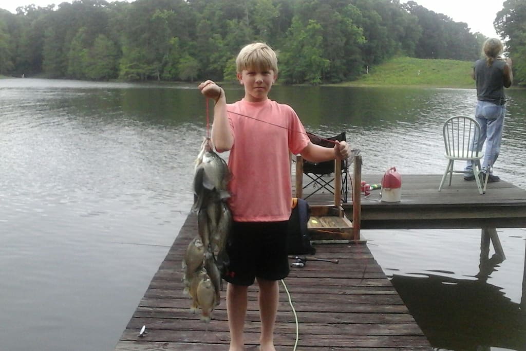 Nice mess caught right off the dock spring break 2017