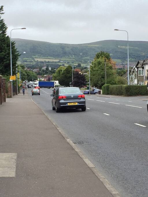 We are located off a busy, easy accessible road. We are minutes from the 9A bus into town, Balmoral Train Station and the M1