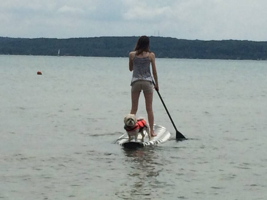 Enjoy beautiful Crystal Lake from your own private beach.