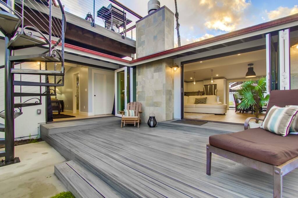 Bi-Folding doors give you tons of light and breeze