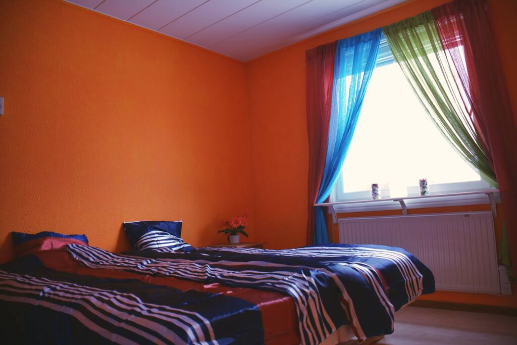 Orange room ,private double bed