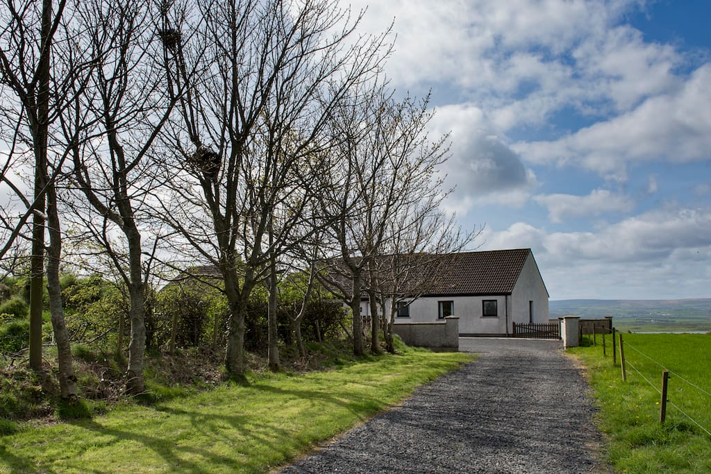 Approaching the house