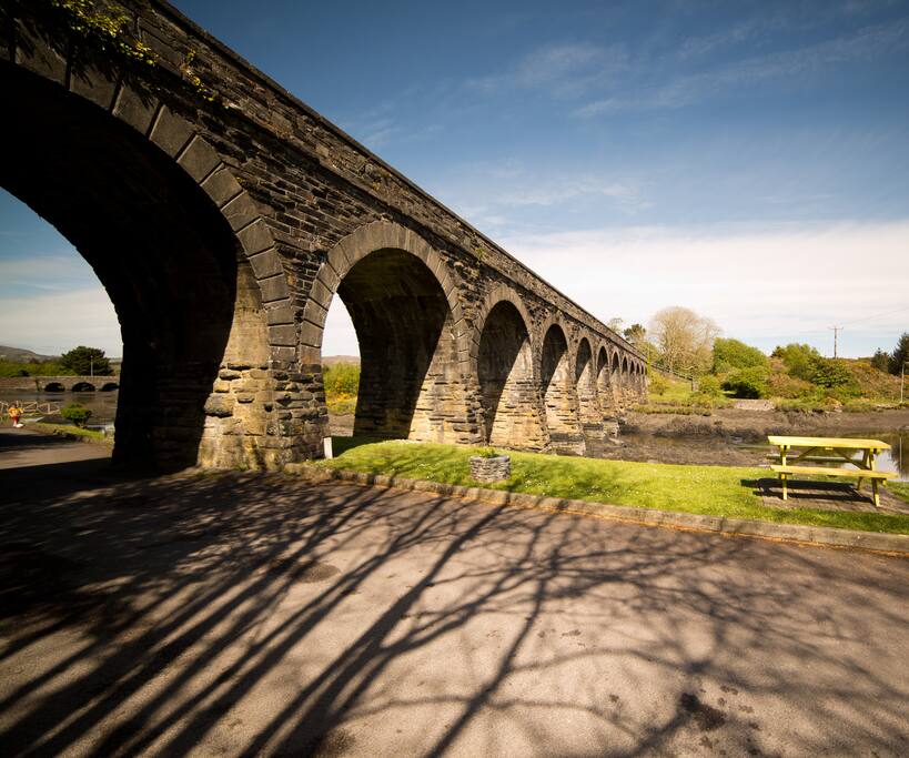 The Viaduct at Ballydehob - three minute walk from the Chestnut Tree