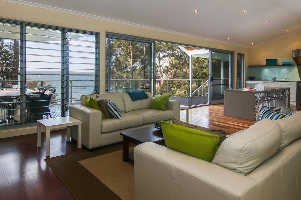 Relax in one of three beautiful living areas