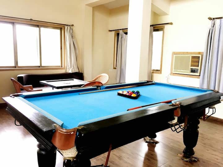 Games Room accessible by giving a refundable deposit of Rs.1500/- to the care taker