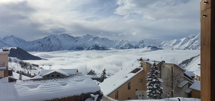 Alpe D Huez, Viel Alpe, Skis Aux Pieds - Le Bourg-d'Oisans