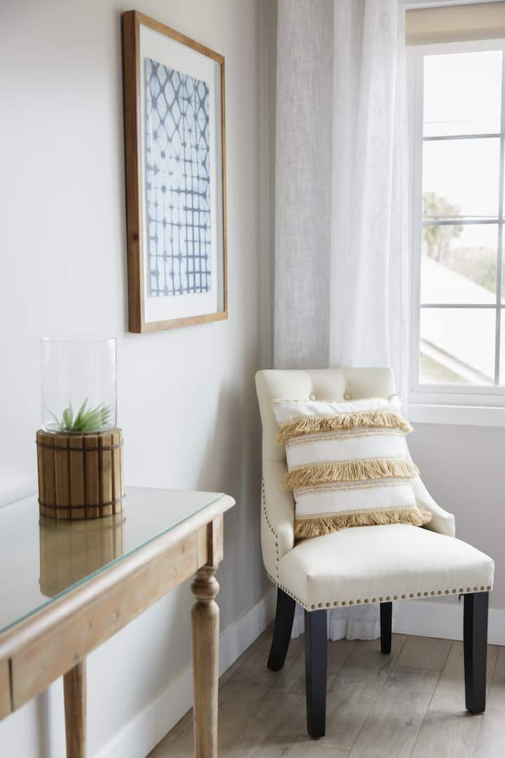 Each room is magazine-ready with custom details added by an interior designer.