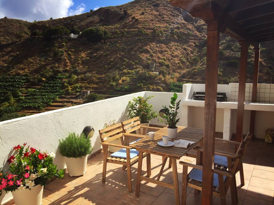Casa Abuelo Pepe Terraza con barbacoa