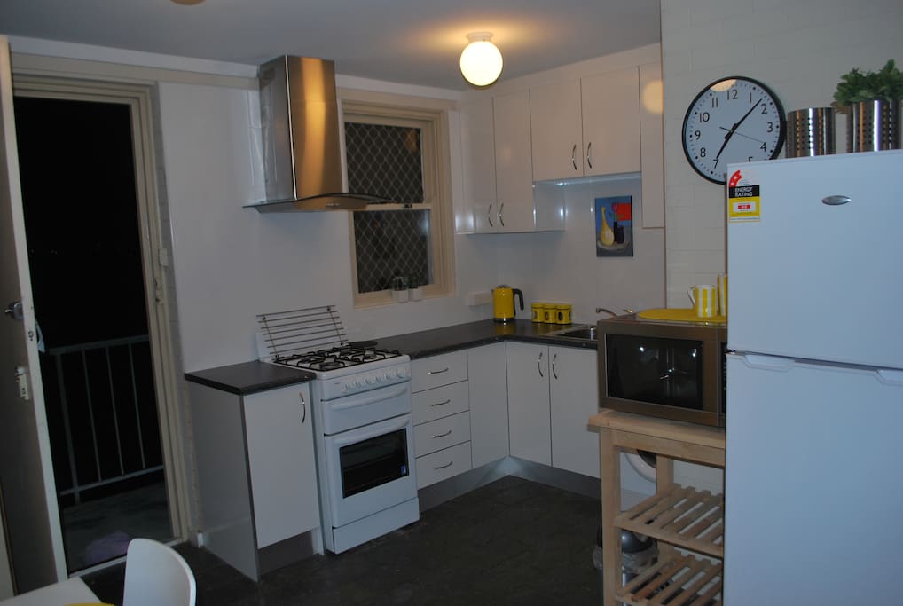 Fully-equipped, new kitchen