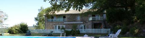 large cottage in the Aveyron gorges