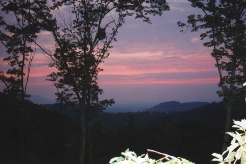 Sunset from deck