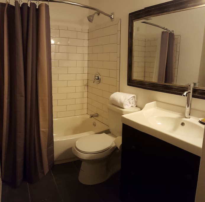 Clean bathroom, brand NEW everything