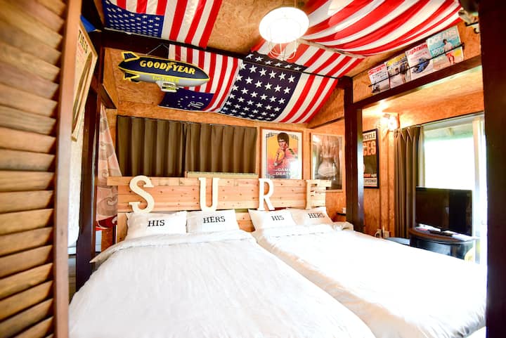 屋我地島にある大人の秘密基地 古民家貸切 縁結びのビーチまで車5分 古宇利島12分 美ら海30分 借りられる小屋 Nago 沖縄県 日本