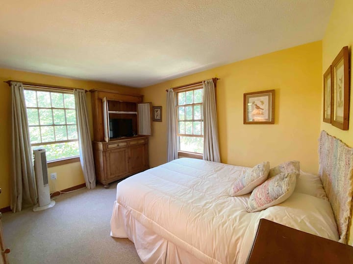 Двойно легло „стая за птици“ с плоскоекранен телевизор