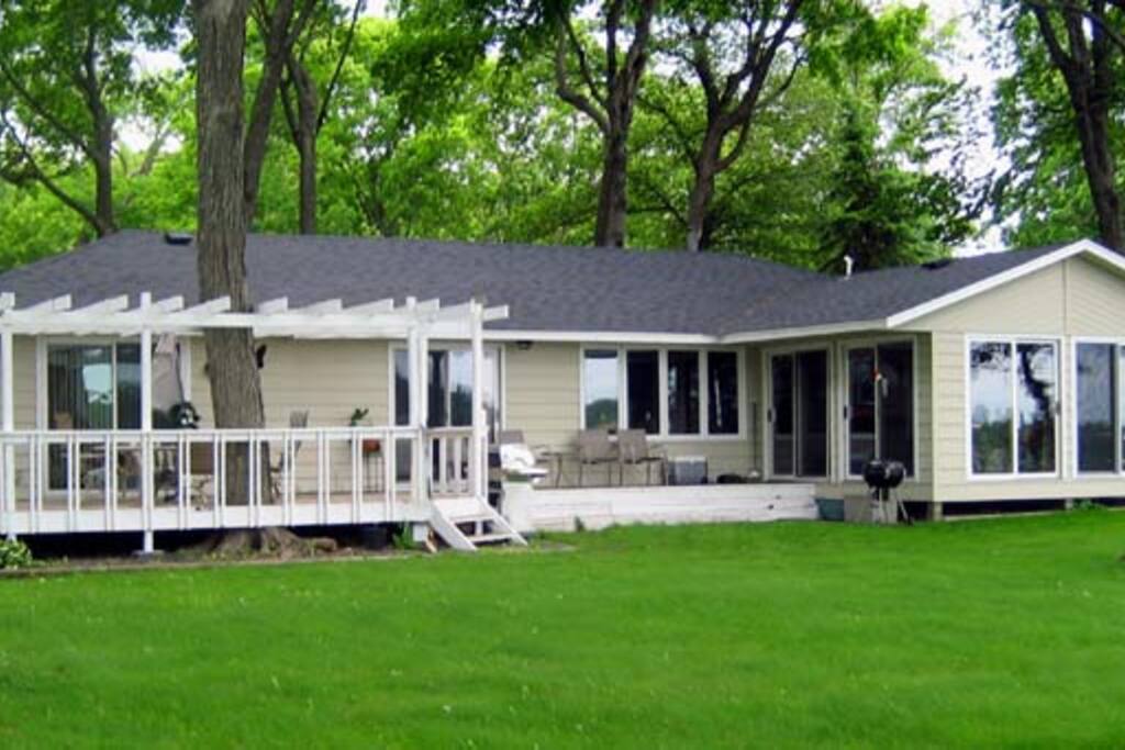 Back view of house