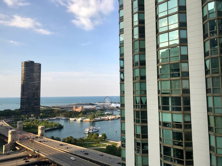 View of Navy Pier from studio!