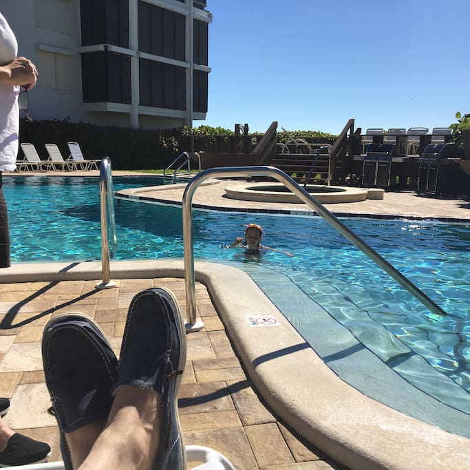 pool and hot tub