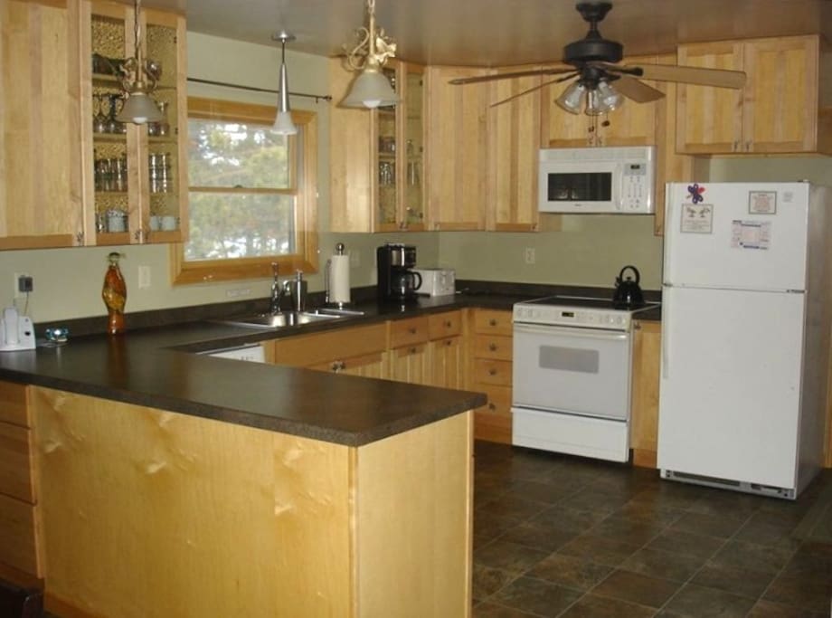 Well equipped kitchen.