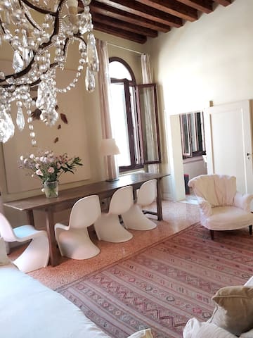 Canal view apartment with wide private terrace