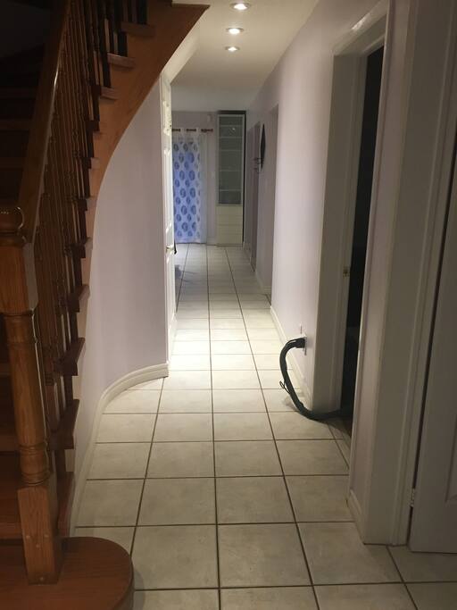 View of downstairs hallway.