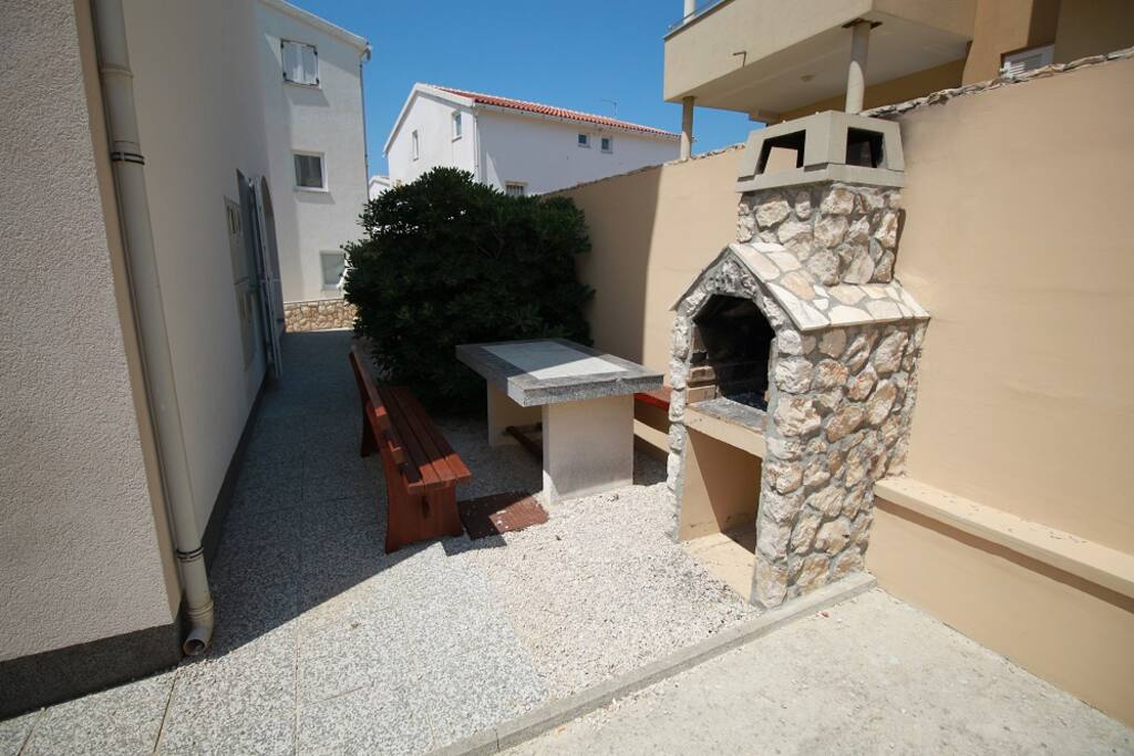 Grill, outdoor barbeque, courtyard