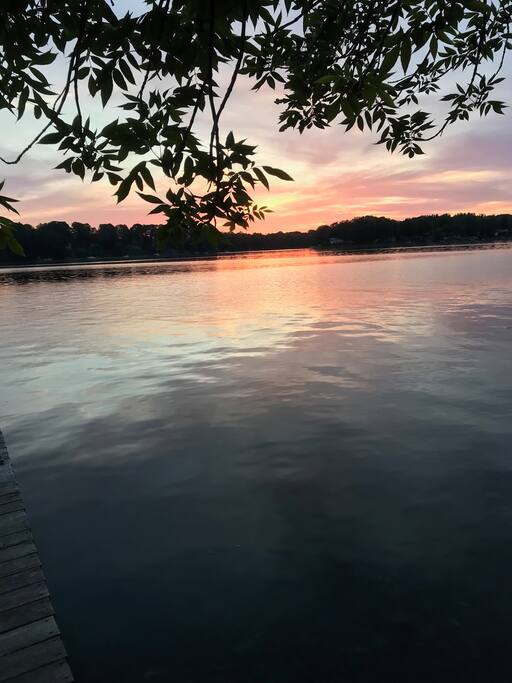 Sunset view from the dock