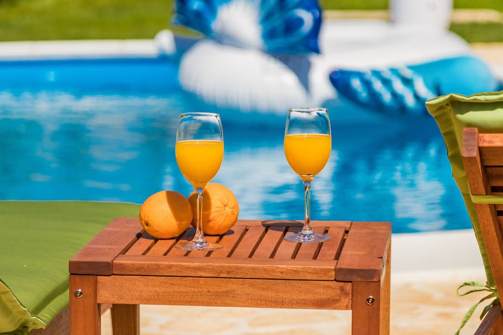relaxation by the pool