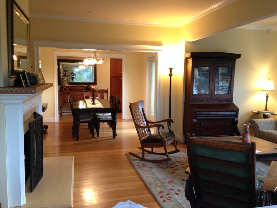 Spacious dining room