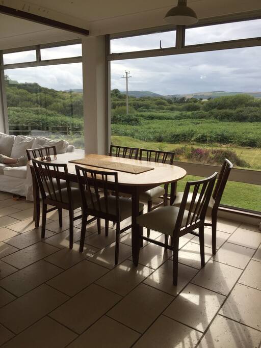 Dining area looking onto the back garden