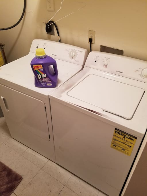 Free laundry inside home