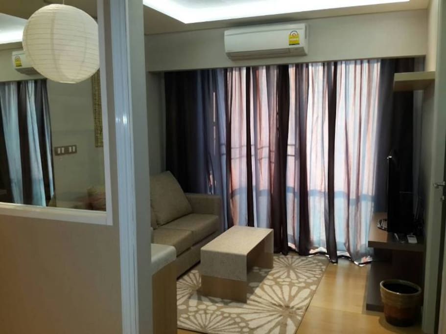comfy living room zoom out