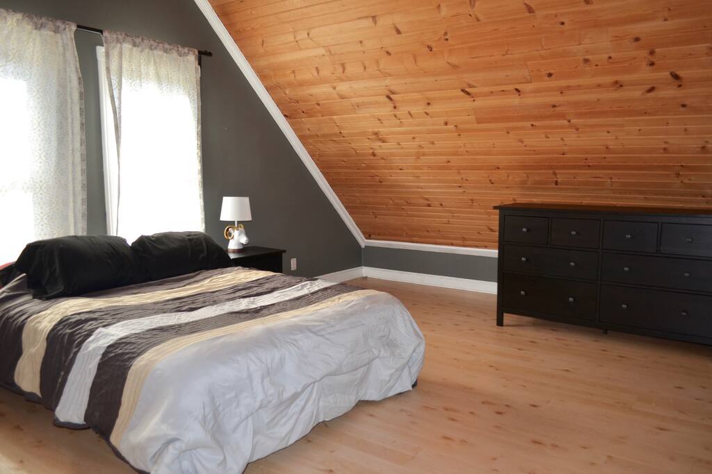 Private bedroom also has available dresser