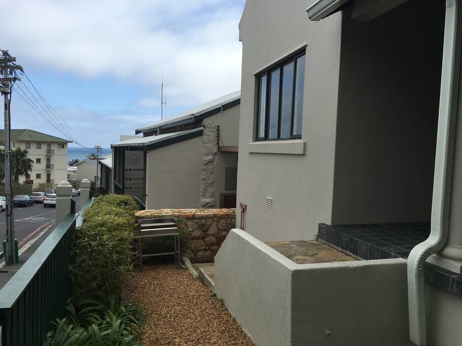Front garden area with own barbecue
