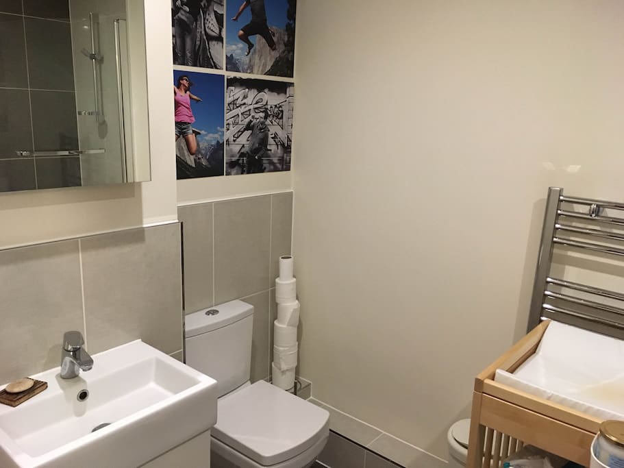 2nd bathroom (with baby change table)