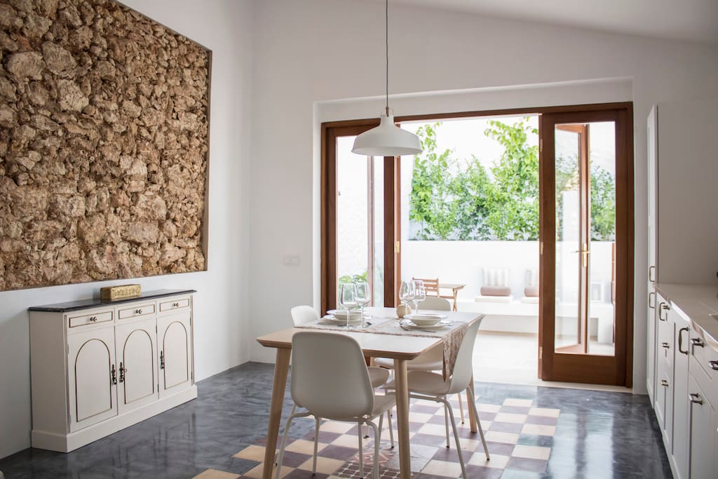 Renovated Limestone walls