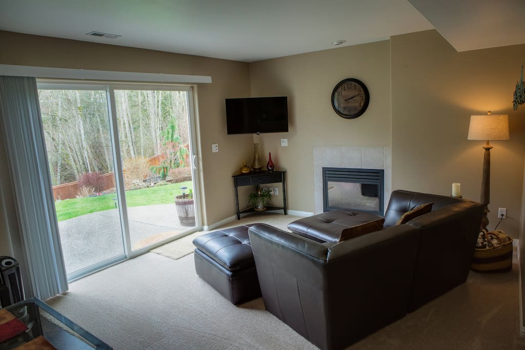 Living room with private entrance