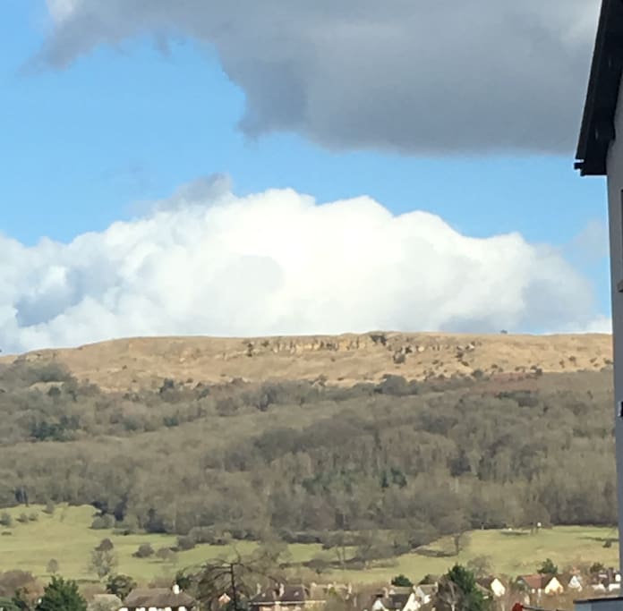 Scenic views of Cleeve Hill