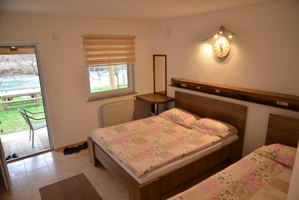 Apartment 3 - offer spectacular views of the River Una