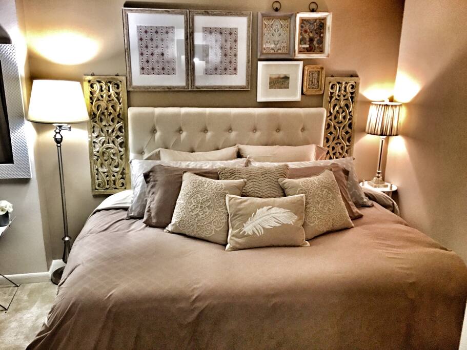 Your bedroom with Queen Memory Foam Mattress.