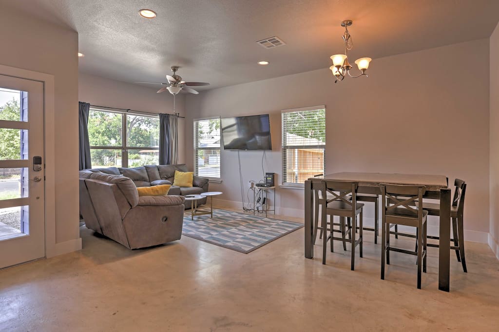 Inside, the home boasts 2,000 square feet of tastefully appointed living space.