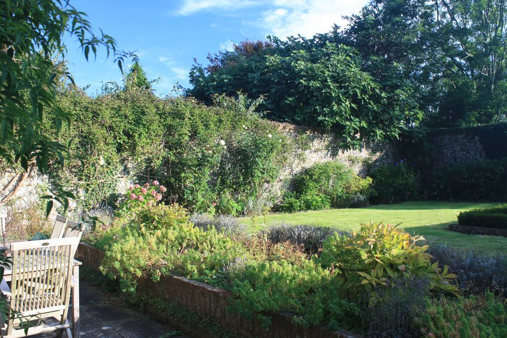South facing walled garden